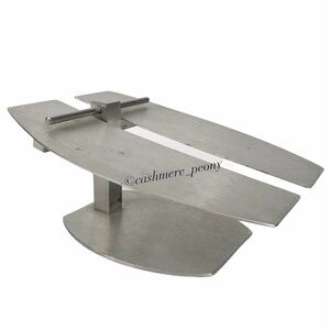 Commercial Grade Stainless Steel Silver Shoe Display Riser Stand
